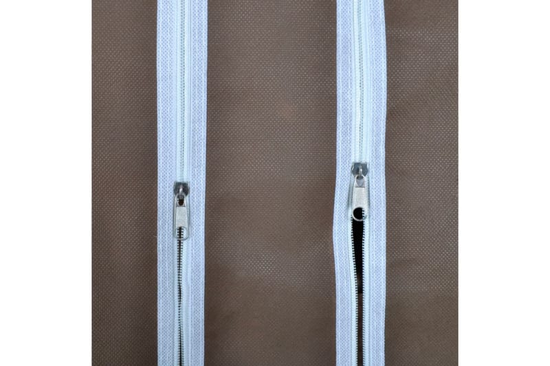 Garderobeskap med rom og stenger 45x150x176 cm brun stoff - Oppbevaring - Klesoppbevaring - Garderober & garderobesystem