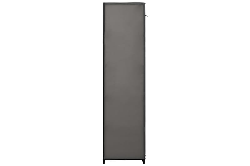 Garderobeskap med rom og stenger grå 150x45x176 cm stoff - Oppbevaring - Klesoppbevaring - Garderober & garderobesystem