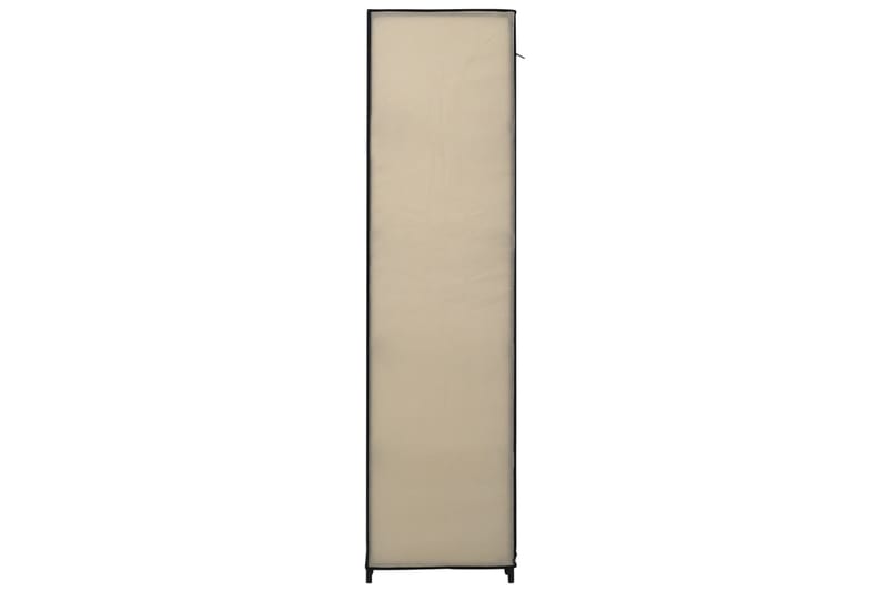 Garderobeskap med rom og stenger krem 150x45x176 cm stoff - Oppbevaring - Klesoppbevaring - Garderober & garderobesystem