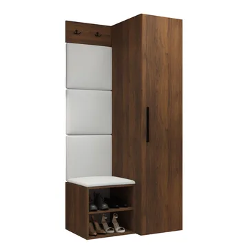 garderobeskap Medi Valnøtt + Soft 017