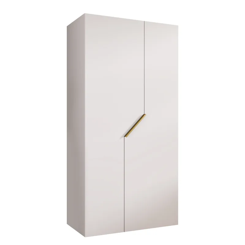 garderobeskap NO_BRAND Garderobeskap ANDREW 1 100 hvit Gull, undefined
