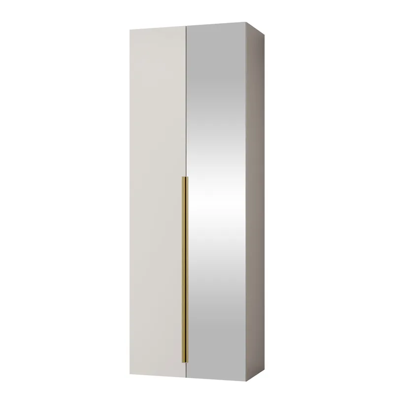 garderobeskap NO_BRAND Garderobeskap med speil KERKIN 2D beige, undefined