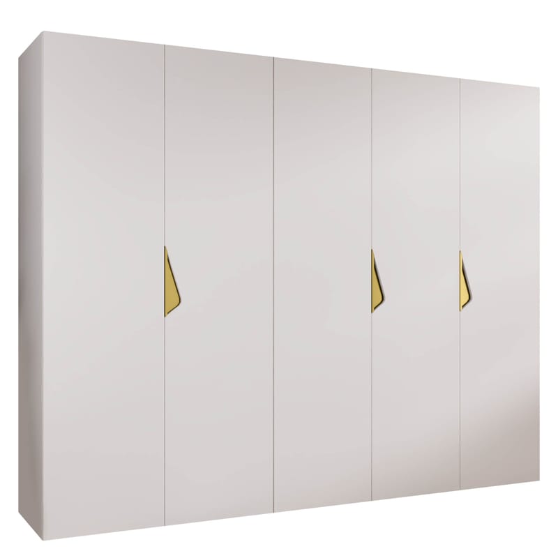 garderobeskap NO_BRAND Garderobeskap SANDI 1 250 hvit Gull, undefined