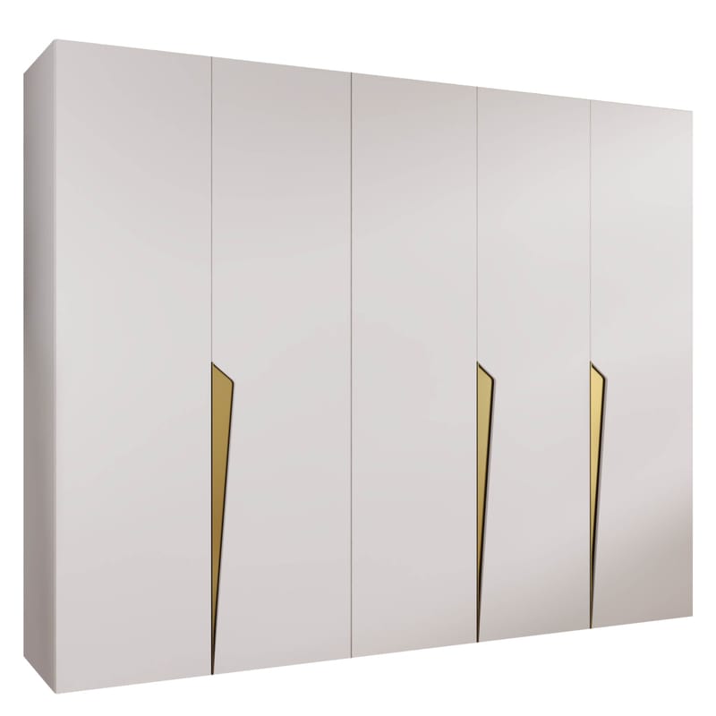 garderobeskap NO_BRAND Garderobeskap PIANO 1 250 hvit Gull, undefined