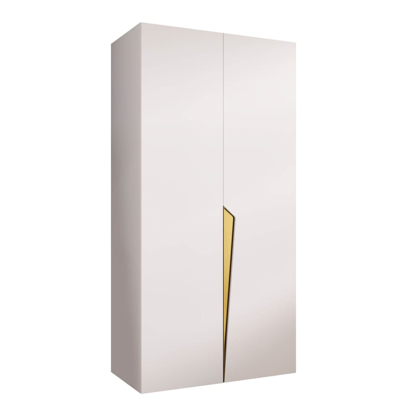 garderobeskap NO_BRAND Garderobeskap PIANO 1 100 hvit Gull, undefined