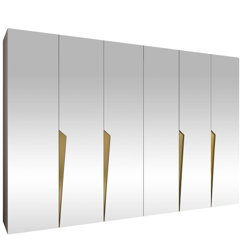 garderobeskap NO_BRAND Garderobeskap PIANO 3 300 cashmere Gull, undefined