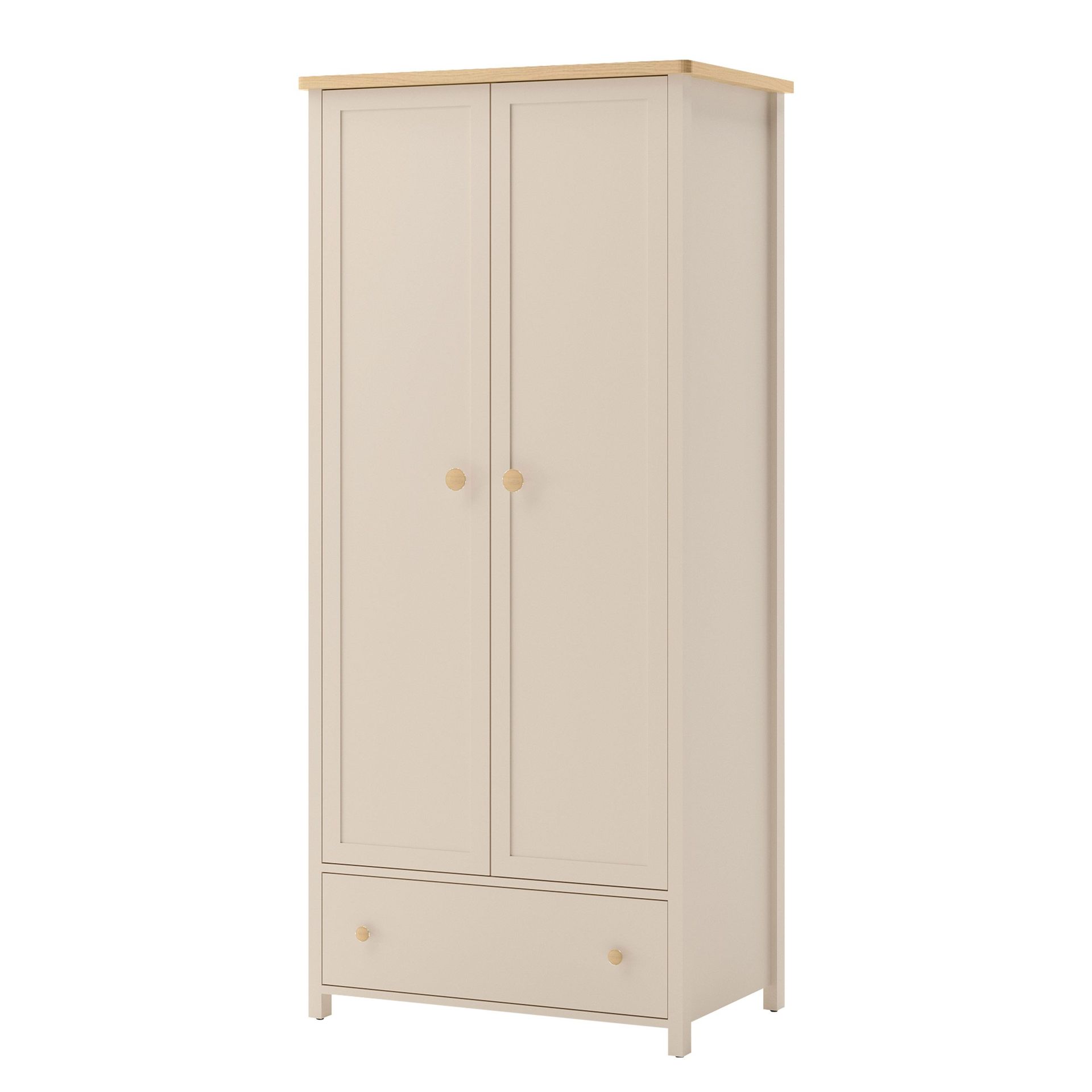 garderobeskap Story Beige, eik - Beige, eik