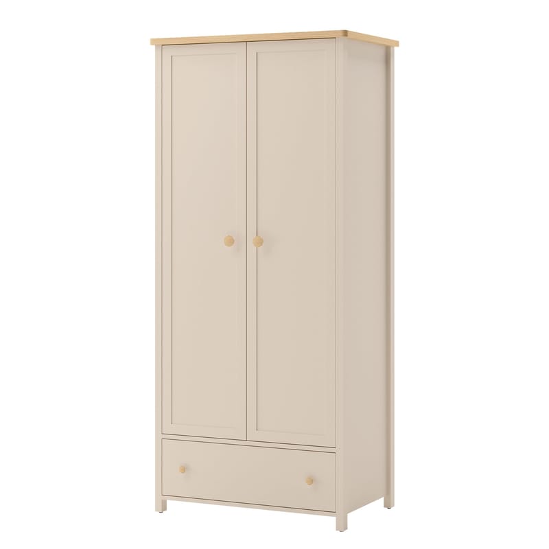 garderobeskap Story Beige, eik, Beige, eik