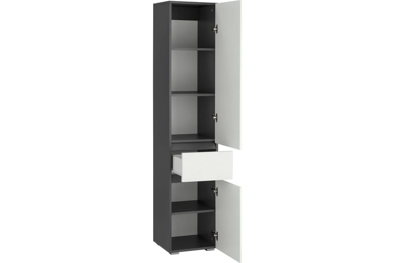 Garderobeskap uten speil Hudnall garderobe 38x35 cm høy Natur,Antracit - Oppbevaring - Klesoppbevaring - Garderober & garderobesystem