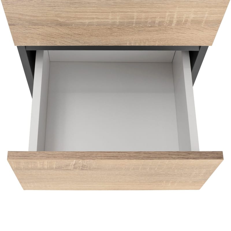 Garderobeskap uten speil Hudnall garderobe 38x35 cm høy Natur,Antracit - Oppbevaring - Klesoppbevaring - Garderober & garderobesystem