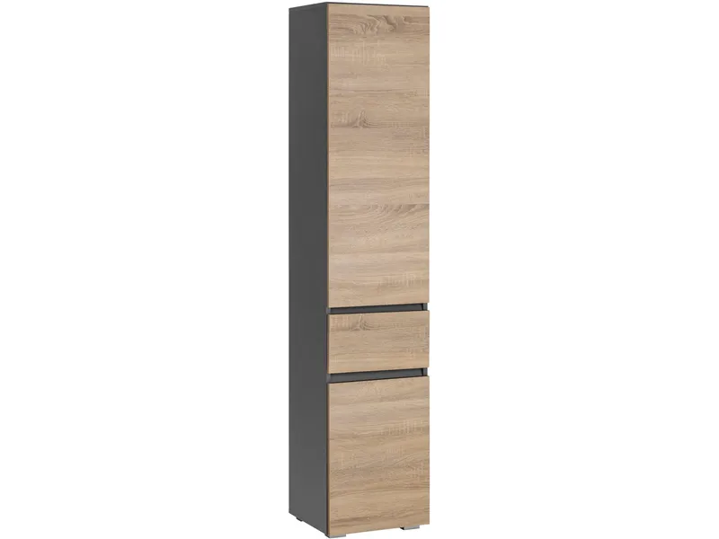 Garderobeskap uten speil Hudnall garderobe 38x35 cm høy Natur,Antracit, undefined