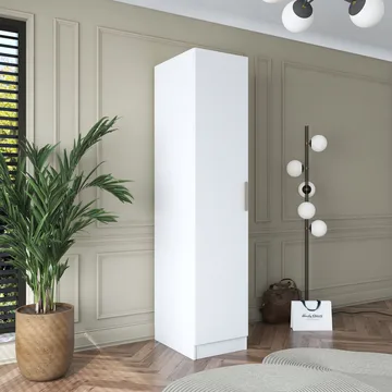 Garderobeskap Wallxpert Cleo Shelf v1 (45 x 210 x 57,5 cm) Hvit - Hvit - Oppbevaring - Klesoppbevaring - Garderober & garderobesystem - Garderobeskap & klesskap