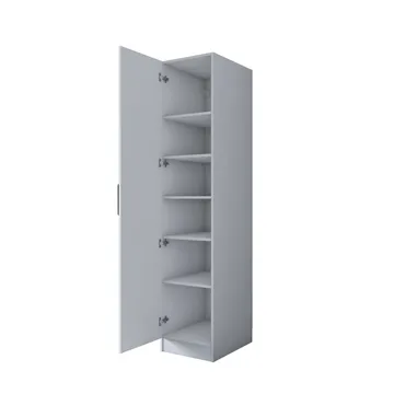 Garderobeskap Wallxpert Cleo Shelf v2 (45 x 210 x 57,5 cm) hvit - Hvit - Oppbevaring - Klesoppbevaring - Garderober & garderobesystem - Garderobeskap & klesskap