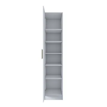 Garderobeskap Wallxpert Cleo Shelf v2 (45 x 210 x 57,5 cm) hvit - Hvit - Oppbevaring - Klesoppbevaring - Garderober & garderobesystem - Garderobeskap & klesskap