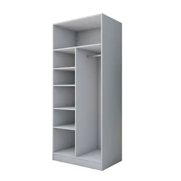 Garderobeskap Wallxpert Dara BA170 (90 x 210 x 57,5 cm) Hvit - Hvit - Oppbevaring - Klesoppbevaring - Garderober & garderobesystem - Garderobeskap & klesskap