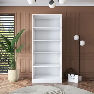Garderobeskap Wallxpert Dara BA180 (90 x 210 x 57,5 cm) hvit - Hvit - Oppbevaring - Klesoppbevaring - Garderober & garderobesystem - Garderobeskap & klesskap
