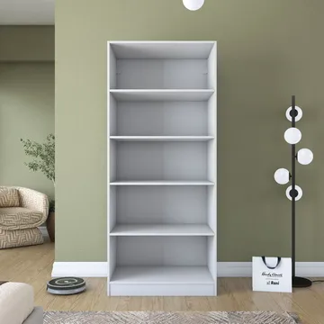 Garderobeskap Wallxpert Dara BA202 (90 x 210 x 57,5 cm) Hvit - Hvit - Oppbevaring - Klesoppbevaring - Garderober & garderobesystem - Garderobeskap & klesskap