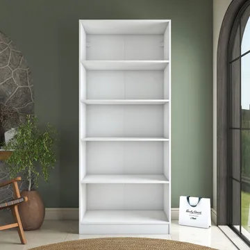 Garderobeskap Wallxpert Dara BA231 (90 x 210 x 57,5 cm) Hvit - Hvit - Oppbevaring - Klesoppbevaring - Garderober & garderobesystem - Garderobeskap & klesskap