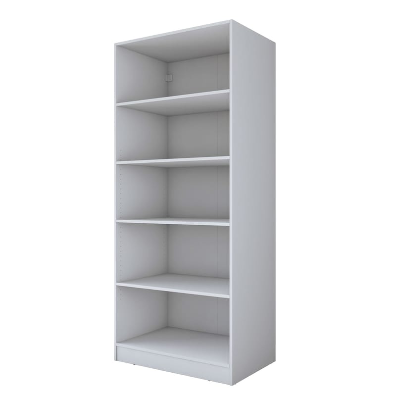 Garderobeskap Wallxpert Dara BA231 (90 x 210 x 57,5 cm) Hvit - Hvit - Oppbevaring - Klesoppbevaring - Garderober & garderobesystem - Garderobeskap & klesskap