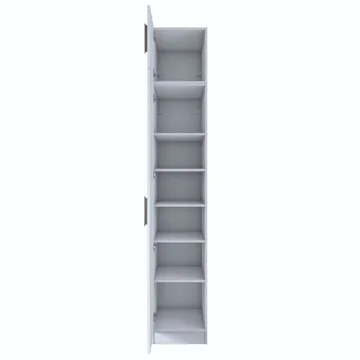 Garderobeskap Wallxpert Eska (45 x 255 x 57,5 cm) Hvit - Hvit - Oppbevaring - Klesoppbevaring - Garderober & garderobesystem - Garderobeskap & klesskap