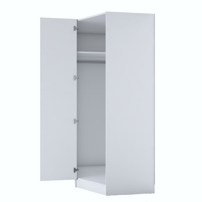 Garderobeskap Wallxpert Gala Shelf BA140 (91 x 210 x 57,5 cm) hvit - Hvit - Oppbevaring - Klesoppbevaring - Garderober & garderobesystem - Garderobeskap & klesskap