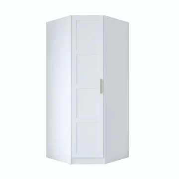 Garderobeskap Wallxpert Gala Shelf BA191 (91 x 210 x 57,5 cm) Hvit - Hvit - Oppbevaring - Klesoppbevaring - Garderober & garderobesystem - Garderobeskap & klesskap