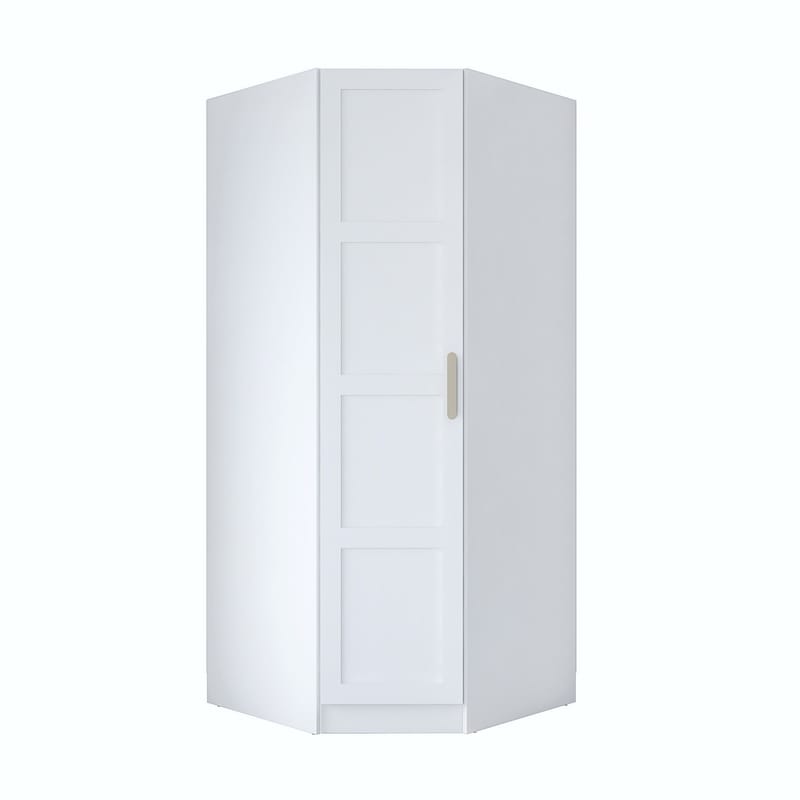 Garderobeskap Wallxpert Gala Shelf BA191 (91 x 210 x 57,5 cm) Hvit - Hvit - Oppbevaring - Klesoppbevaring - Garderober & garderobesystem - Garderobeskap & klesskap