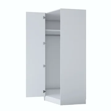 Garderobeskap Wallxpert Gala Shelf BA191 (91 x 210 x 57,5 cm) Hvit - Hvit - Oppbevaring - Klesoppbevaring - Garderober & garderobesystem - Garderobeskap & klesskap