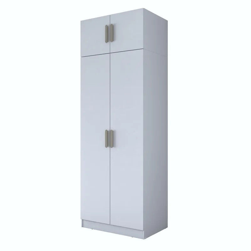 Garderobeskap Wallxpert Hyla v1 (90 x 255 x 57,5 cm) hvit, Hvit