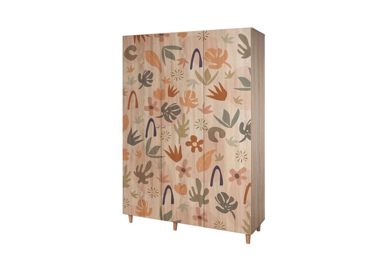Gladfield Garderobe 135x192 cm - Natur - Oppbevaring - Klesoppbevaring - Garderober & garderobesystem