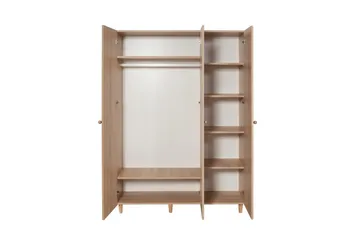 Gladfield Garderobe 135x192 cm - Natur - Oppbevaring - Klesoppbevaring - Garderober & garderobesystem