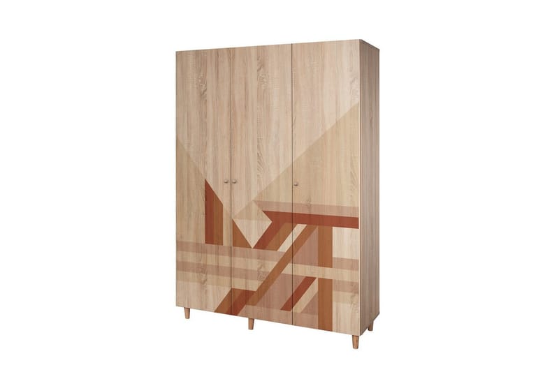 Gladfield Garderobe 135x192 cm - Natur - Oppbevaring - Klesoppbevaring - Garderober & garderobesystem