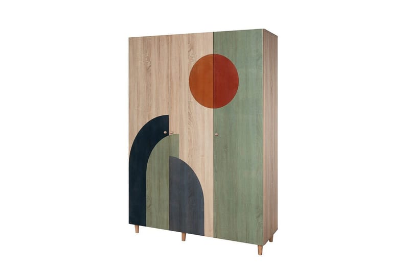 Gladfield Garderobe 135x192 cm - Natur - Oppbevaring - Klesoppbevaring - Garderober & garderobesystem
