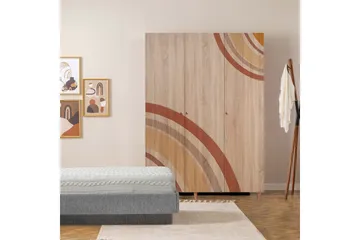 Gladfield Garderobesskåp 135x192 cm - Oppbevaring - Klesoppbevaring - Garderober & garderobesystem