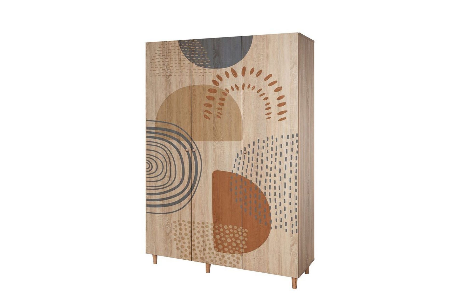 Gladfield Garderobesskåp 135x192 cm -