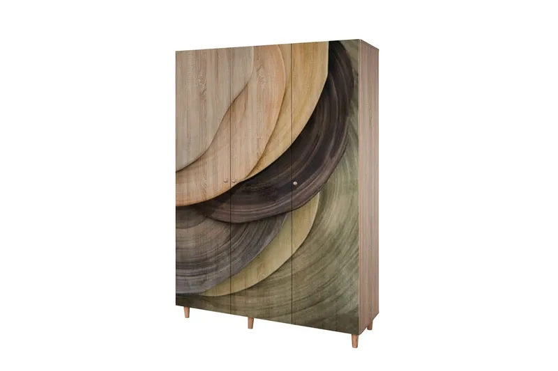 Gladfield Garderobesskåp 135x192 cm - Oppbevaring - Klesoppbevaring - Garderober & garderobesystem