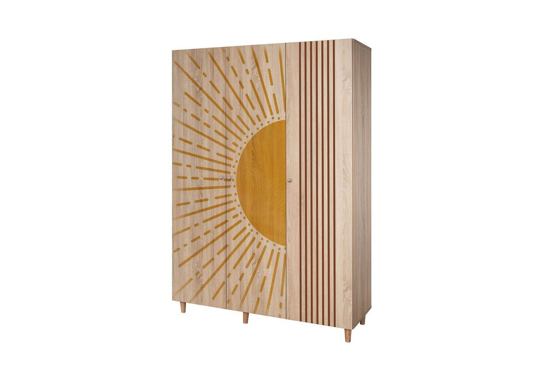 Gladfield Garderobesskåp 135x192 cm -
