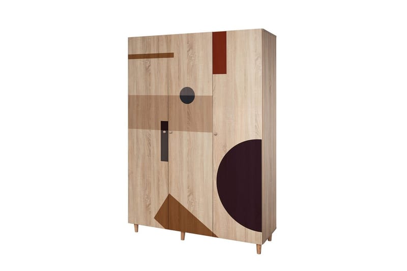 Gladfield Garderobesskåp 135x192 cm - Oppbevaring - Klesoppbevaring - Garderober & garderobesystem - Garderobeskap & klesskap