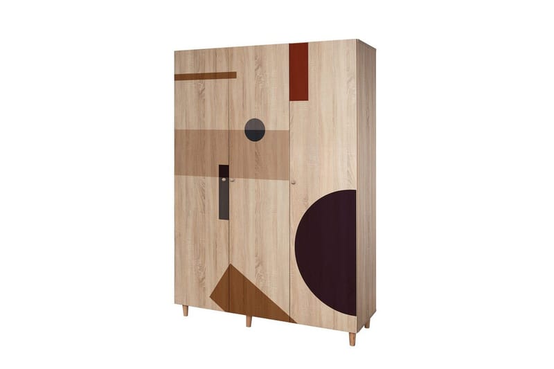 Gladfield Garderobesskåp 135x192 cm - Oppbevaring - Klesoppbevaring - Garderober & garderobesystem