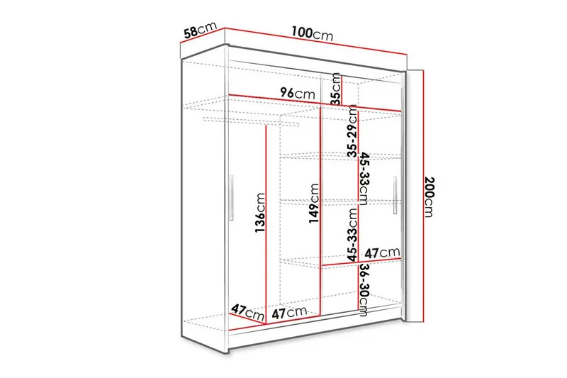 Glenmore Garderob Brown - Oppbevaring - Klesoppbevaring - Garderober & garderobesystem