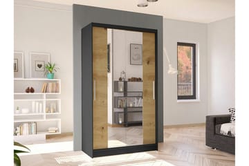 Glenmore Garderob m. Spegel Black - Oppbevaring - Klesoppbevaring - Garderober & garderobesystem