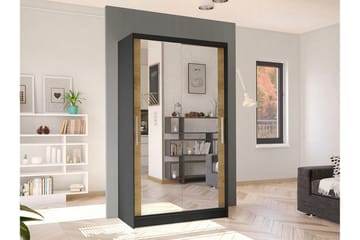 Glenmore Garderob m. Spegel Black - Oppbevaring - Klesoppbevaring - Garderober & garderobesystem