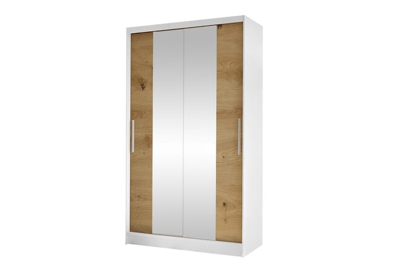 Glenmore Garderob m. Spegel NO_BRAND White - Oppbevaring - Klesoppbevaring - Garderober & garderobesystem