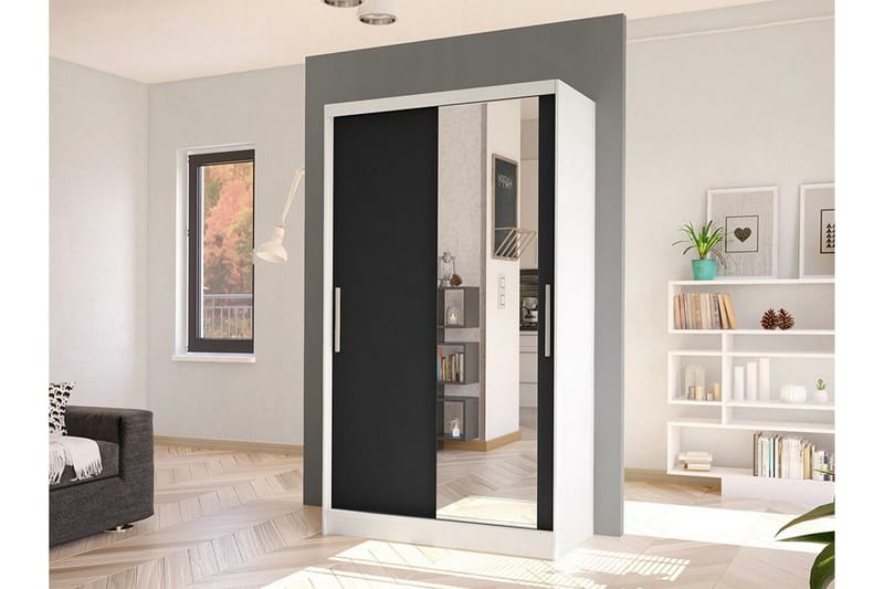 Glenmore Garderob m. Spegel White - Oppbevaring - Klesoppbevaring - Garderober & garderobesystem