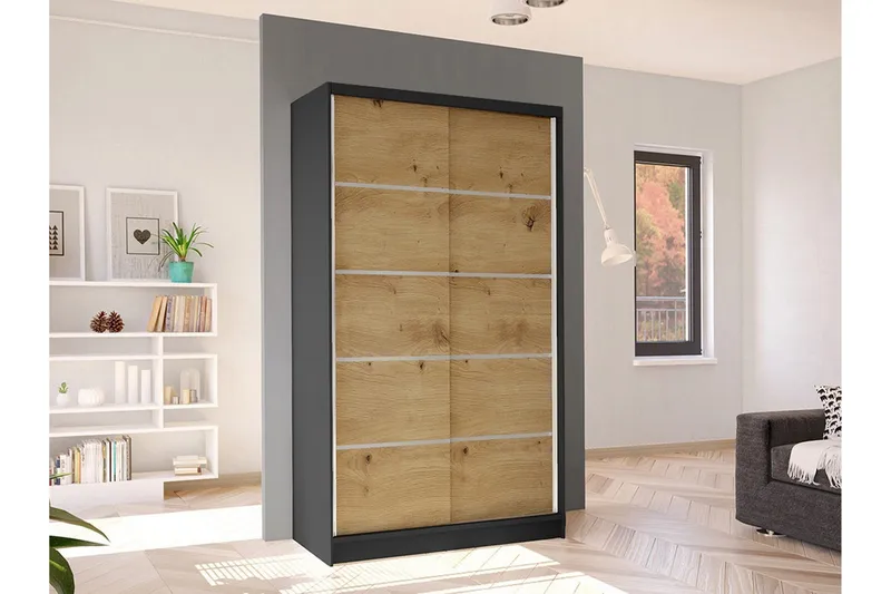 Glenmore Garderob NO_BRAND Black - Oppbevaring - Klesoppbevaring - Garderober & garderobesystem