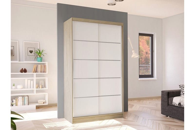 Glenmore Garderob NO_BRAND White - Oppbevaring - Klesoppbevaring - Garderober & garderobesystem