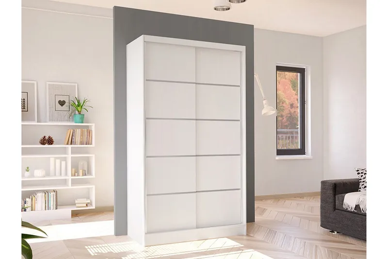 Glenmore Garderob White - Oppbevaring - Klesoppbevaring - Garderober & garderobesystem