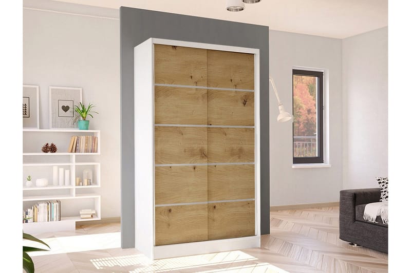 Glenmore Garderob White - Oppbevaring - Klesoppbevaring - Garderober & garderobesystem