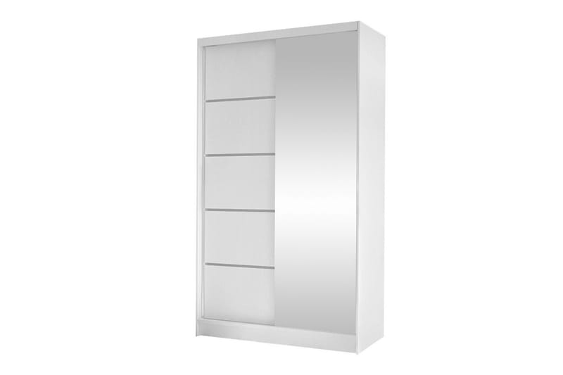 Glenmore Garderobe m. Speil - Hvid - Oppbevaring - Klesoppbevaring - Garderober & garderobesystem