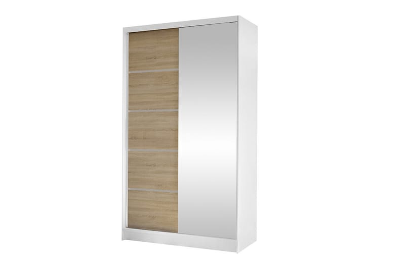 Glenmore Garderobe m. Speil - Hvid - Oppbevaring - Klesoppbevaring - Garderober & garderobesystem
